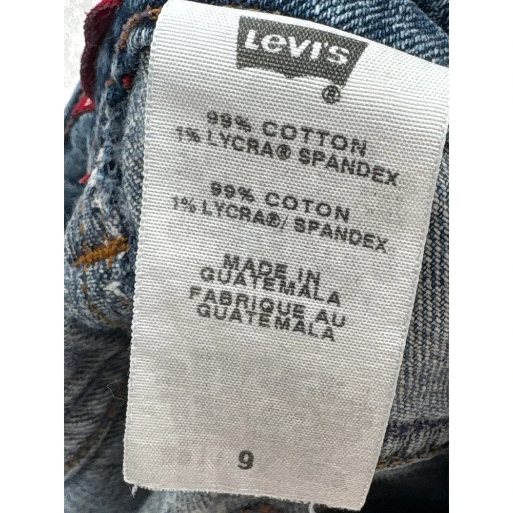 Vintage Levi's Skirt Jean Denim Mini‎ Women Juniors 9  32 Waist Size Medium Blue